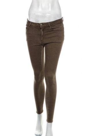 Дамски панталон Zara, Размер M, Цвят Зелен, Цена 3,04 лв.
