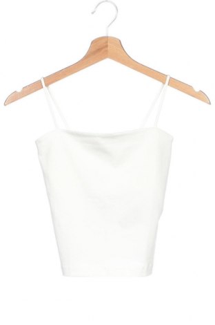 Γυναικείο αμάνικο μπλουζάκι Gina Tricot, Μέγεθος XS, Χρώμα Λευκό, 95% βαμβάκι, 5% ελαστάνη, Τιμή 5,77 €