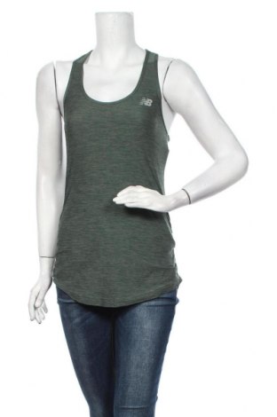 Γυναικείο αμάνικο μπλουζάκι New Balance, Μέγεθος S, Χρώμα Πράσινο, 88% πολυεστέρας, 12% ελαστάνη, Τιμή 23,12 €