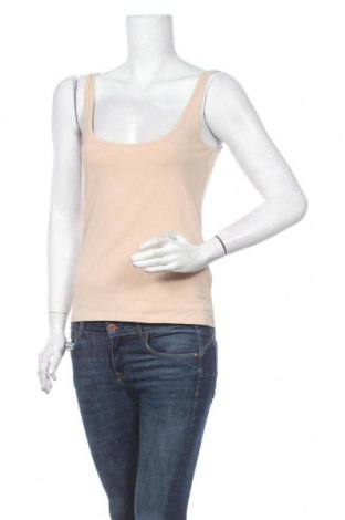 Γυναικείο αμάνικο μπλουζάκι Reserved, Μέγεθος M, Χρώμα  Μπέζ, 95% βαμβάκι, 5% ελαστάνη, Τιμή 9,89 €