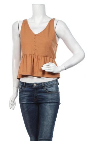 Γυναικείο αμάνικο μπλουζάκι Reserved, Μέγεθος XL, Χρώμα Καφέ, 65% πολυεστέρας, 35% βισκόζη, Τιμή 9,89 €
