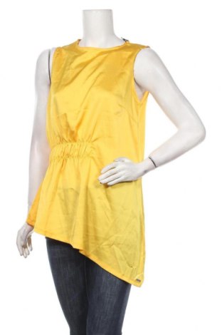 Γυναικείο αμάνικο μπλουζάκι Top Secret, Μέγεθος L, Χρώμα Κίτρινο, Τιμή 1,75 €