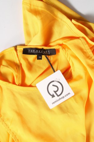 Γυναικείο αμάνικο μπλουζάκι Top Secret, Μέγεθος XS, Χρώμα Κίτρινο, Τιμή 17,53 €