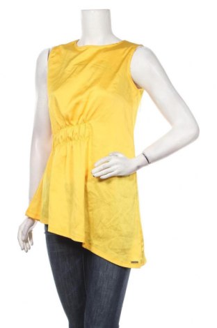 Γυναικείο αμάνικο μπλουζάκι Top Secret, Μέγεθος M, Χρώμα Κίτρινο, Τιμή 1,75 €