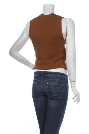 Γυναικείο αμάνικο μπλουζάκι Zara, Μέγεθος L, Χρώμα Καφέ, Βαμβάκι, Τιμή 10,05 €