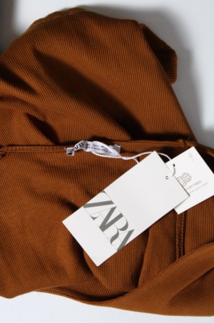 Γυναικείο αμάνικο μπλουζάκι Zara, Μέγεθος L, Χρώμα Καφέ, Βαμβάκι, Τιμή 10,05 €
