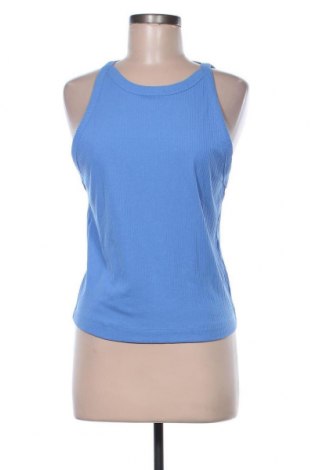 Γυναικείο αμάνικο μπλουζάκι Zara, Μέγεθος L, Χρώμα Μπλέ, 58% βαμβάκι, 37% πολυεστέρας, 5% ελαστάνη, Τιμή 13,07 €