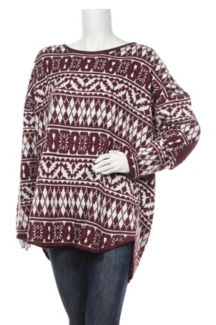 Дамски пуловер Sheego, Размер XXL, Цвят Червен, Акрил, Цена 81,75 лв.