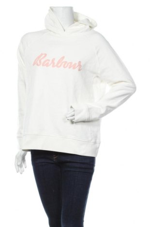 Damen Sweatshirt Barbour, Größe M, Farbe Weiß, Baumwolle, Preis 119,18 €