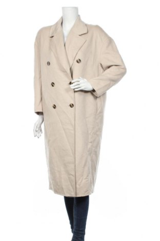 Дамско палто American Vintage, Размер S, Цвят Бежов, 51% вълна, 49% полиестер, Цена 198,52 лв.