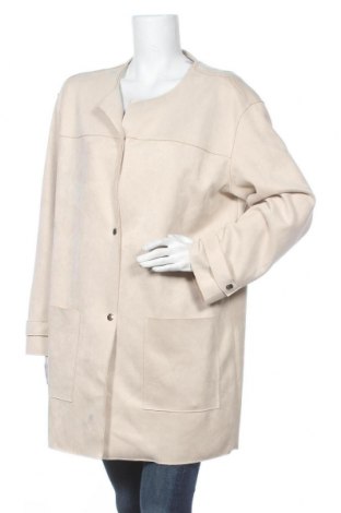 Дамско палто Riu, Размер XL, Цвят Бежов, 93% полиестер, 7% еластан, Цена 127,40 лв.
