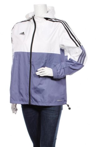 Damen Sportjacke Adidas, Größe L, Farbe Blau, Polyester, Preis 43,84 €
