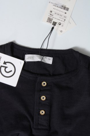 Детска блуза Zara, Размер 5-6y/ 116-122 см, Цвят Син, Памук, Цена 21,75 лв.