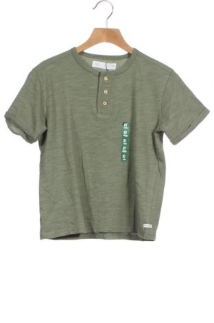 Детска блуза Zara, Размер 6-7y/ 122-128 см, Цвят Зелен, Памук, Цена 18,85 лв.