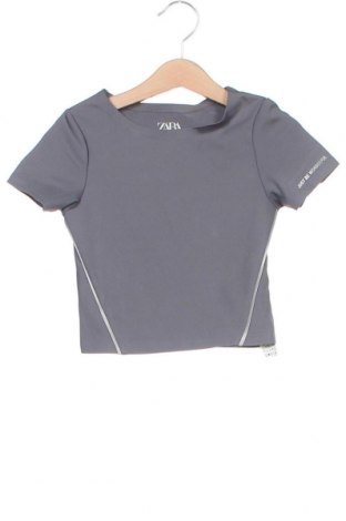 Dziecięca bluzka Zara, Rozmiar 5-6y/ 116-122 cm, Kolor Szary, 73% poliester, 27% elastyna, Cena 60,29 zł