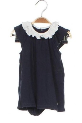 Детска рокля Petit Bateau, Размер 3-6m/ 62-68 см, Цвят Син, Памук, Цена 29,43 лв.