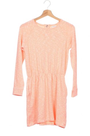 Kinderkleid Pieces, Größe 11-12y/ 152-158 cm, Farbe Orange, 48% Baumwolle, 47% Polyester, 5% Elastan, Preis 4,27 €