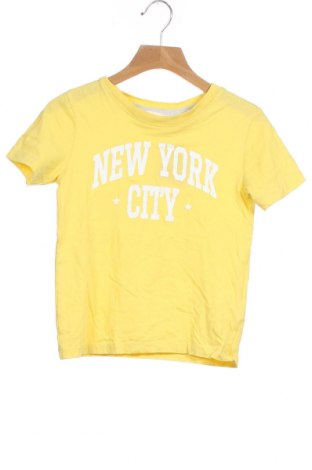 Детска тениска H&M, Размер 4-5y/ 110-116 см, Цвят Жълт, Памук, Цена 7,56 лв.