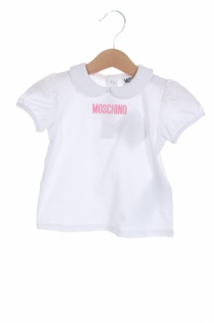 Dětské tričko  Moschino, Velikost 6-9m/ 68-74 cm, Barva Bílá, 95% bavlna, 5% elastan, Cena  563,00 Kč