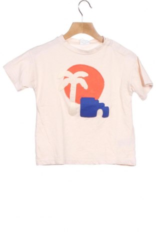 Детска тениска Zara, Размер 3-4y/ 104-110 см, Цвят Бежов, Памук, Цена 20,30 лв.