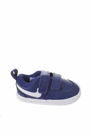Dětské boty  Nike, Velikost 19, Barva Modrá, Pravá kůže, Eko kůže, Cena  1 004,00 Kč