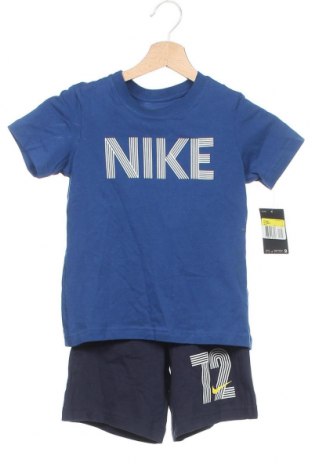 Детски спортен комплект Nike, Размер 3-4y/ 104-110 см, Цвят Син, Памук, Цена 66,75 лв.