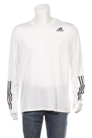 Ανδρική αθλητική μπλούζα Adidas, Μέγεθος XL, Χρώμα Λευκό, 92% πολυεστέρας, 8% ελαστάνη, Τιμή 19,39 €