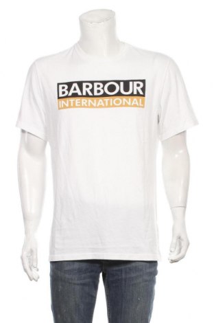 Pánské tričko  Barbour, Velikost XL, Barva Bílá, Bavlna, Cena  903,00 Kč