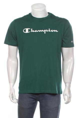 Ανδρικό t-shirt Champion, Μέγεθος M, Χρώμα Πράσινο, Βαμβάκι, Τιμή 18,76 €