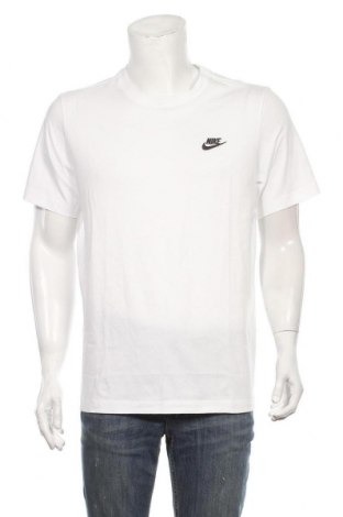 Мъжка тениска Nike, Размер L, Цвят Бял, Памук, Цена 38,35 лв.