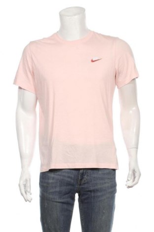 Мъжка тениска Nike, Размер M, Цвят Розов, Памук, Цена 36,40 лв.