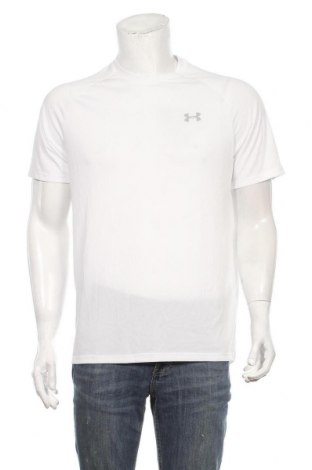 Мъжка тениска Under Armour, Размер M, Цвят Бял, Полиестер, Цена 48,30 лв.