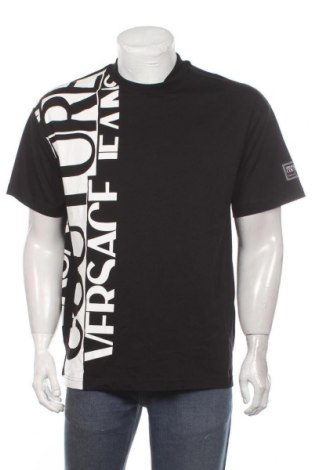 Pánské tričko  Versace Jeans, Velikost S, Barva Černá, Bavlna, Cena  2 425,00 Kč