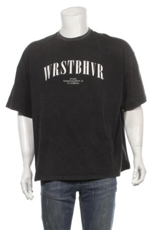 Мъжка тениска WRSTBHVR, Размер M, Цвят Сив, Памук, Цена 50,40 лв.