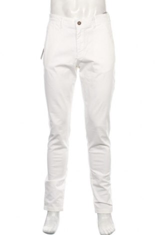 Pantaloni de bărbați Jack & Jones, Mărime M, Culoare Alb, 98% bumbac, 2% elastan, Preț 81,42 Lei