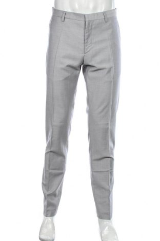 Мъжки панталон Zara Man, Размер L, Цвят Син, 90% вълна, 10% мохер, Цена 41,00 лв.