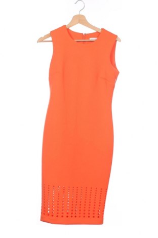 Рокля Calvin Klein, Размер XS, Цвят Оранжев, 92% полиестер, 8% еластан, Цена 48,00 лв.