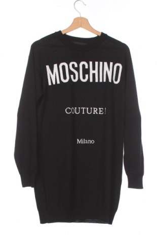 Рокля Moschino Couture, Размер XS, Цвят Черен, Вълна, Цена 309,50 лв.