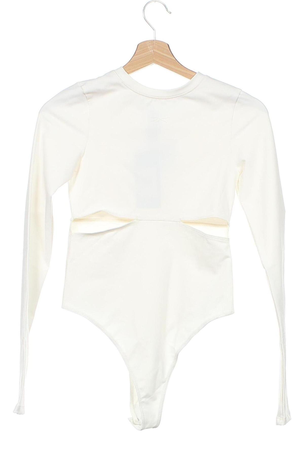 Дамска блуза - боди Reebok, Размер S, Цвят Екрю, 80% полиамид, 20% еластан, Цена 74,25 лв.