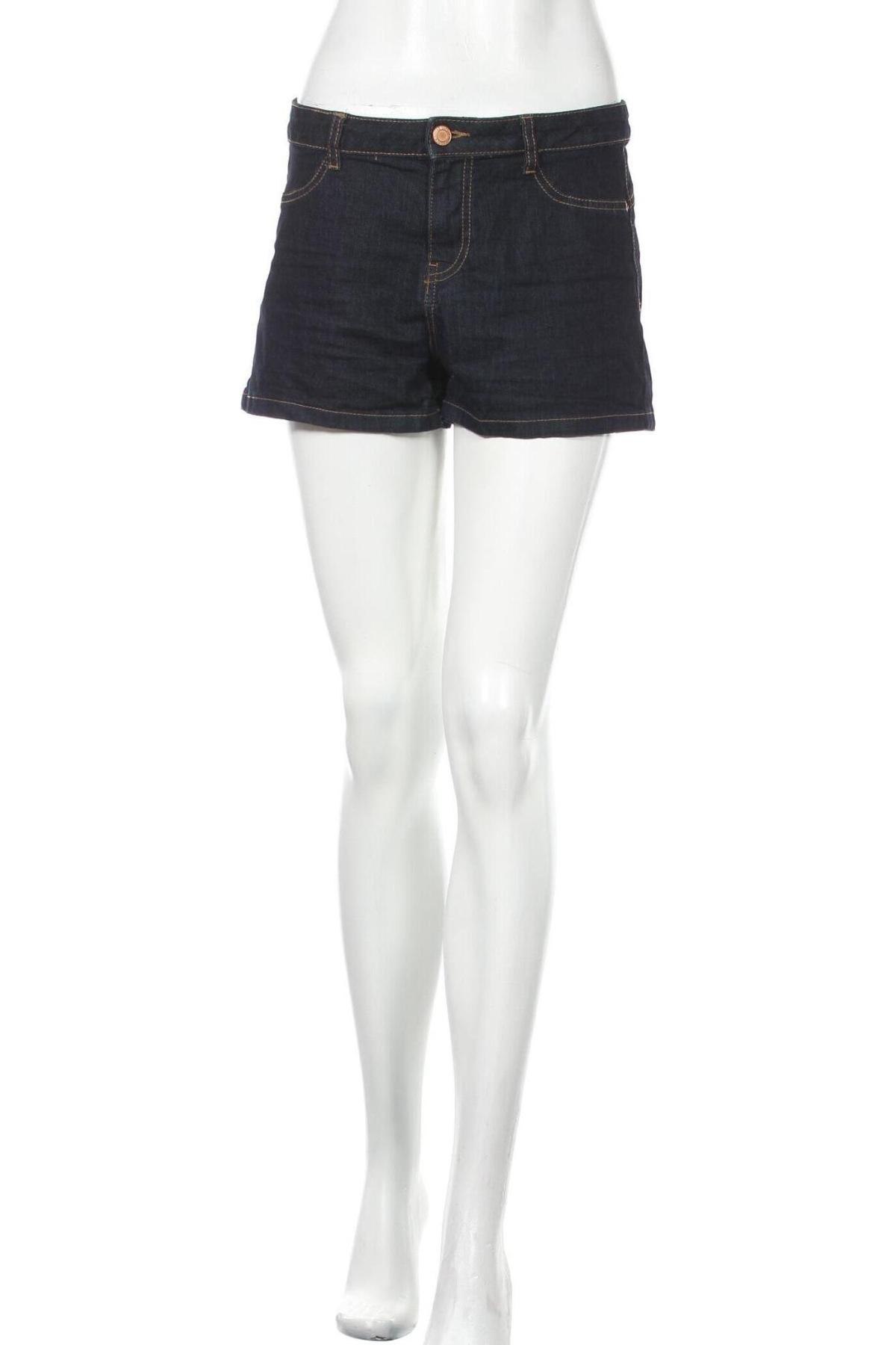 Γυναικείο κοντό παντελόνι Clockhouse, Μέγεθος M, Χρώμα Μπλέ, 84% βαμβάκι, 14% πολυεστέρας, 2% ελαστάνη, Τιμή 12,08 €