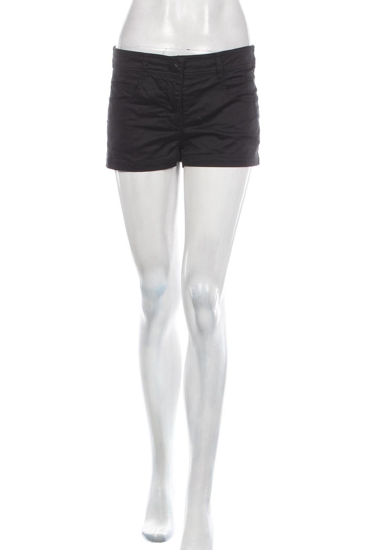 Γυναικείο κοντό παντελόνι H&M, Μέγεθος M, Χρώμα Μαύρο, 60% βαμβάκι, 38% πολυαμίδη, 2% ελαστάνη, Τιμή 11,87 €