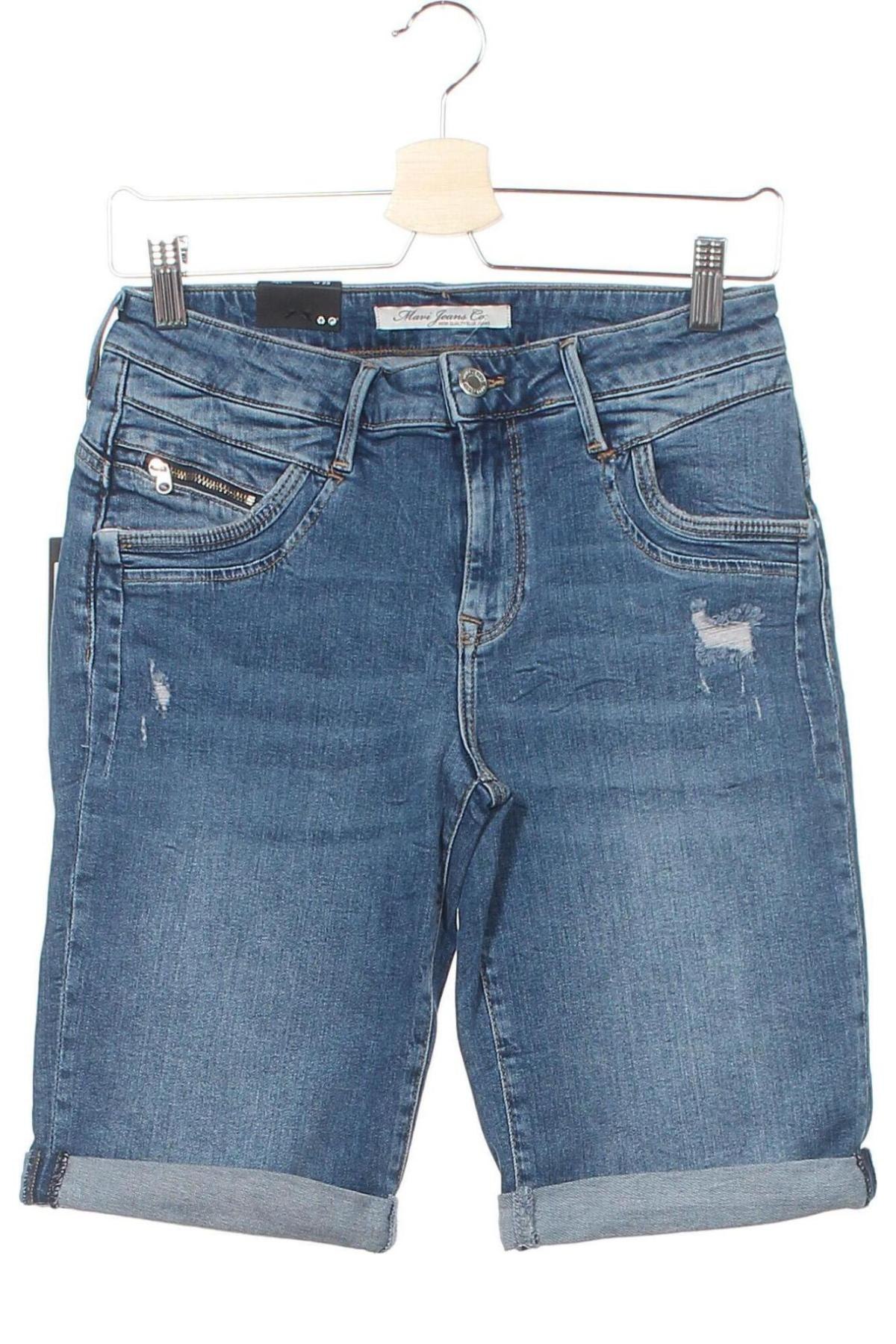 Дамски къс панталон Mavi, Размер XS, Цвят Син, 98% памук, 2% еластан, Цена 99,00 лв.