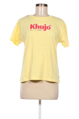 Дамска тениска Khujo, Размер S, Цвят Жълт, Цена 4,62 лв.