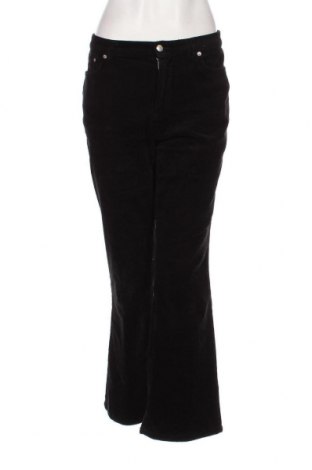 Γυναικείο κοτλέ παντελόνι Chaps, Μέγεθος M, Χρώμα Μαύρο, Τιμή 4,48 €
