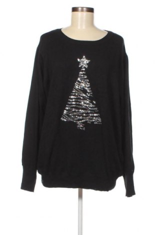 Дамски пуловер V by Very, Размер 4XL, Цвят Черен, Цена 45,65 лв.