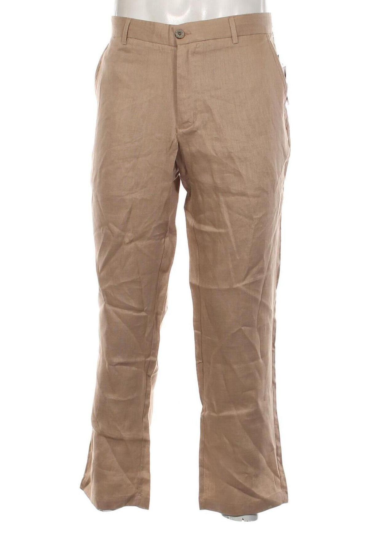 Мъжки панталон Tasso Elba, Размер L, Цвят Бежов, Цена 55,00 лв.