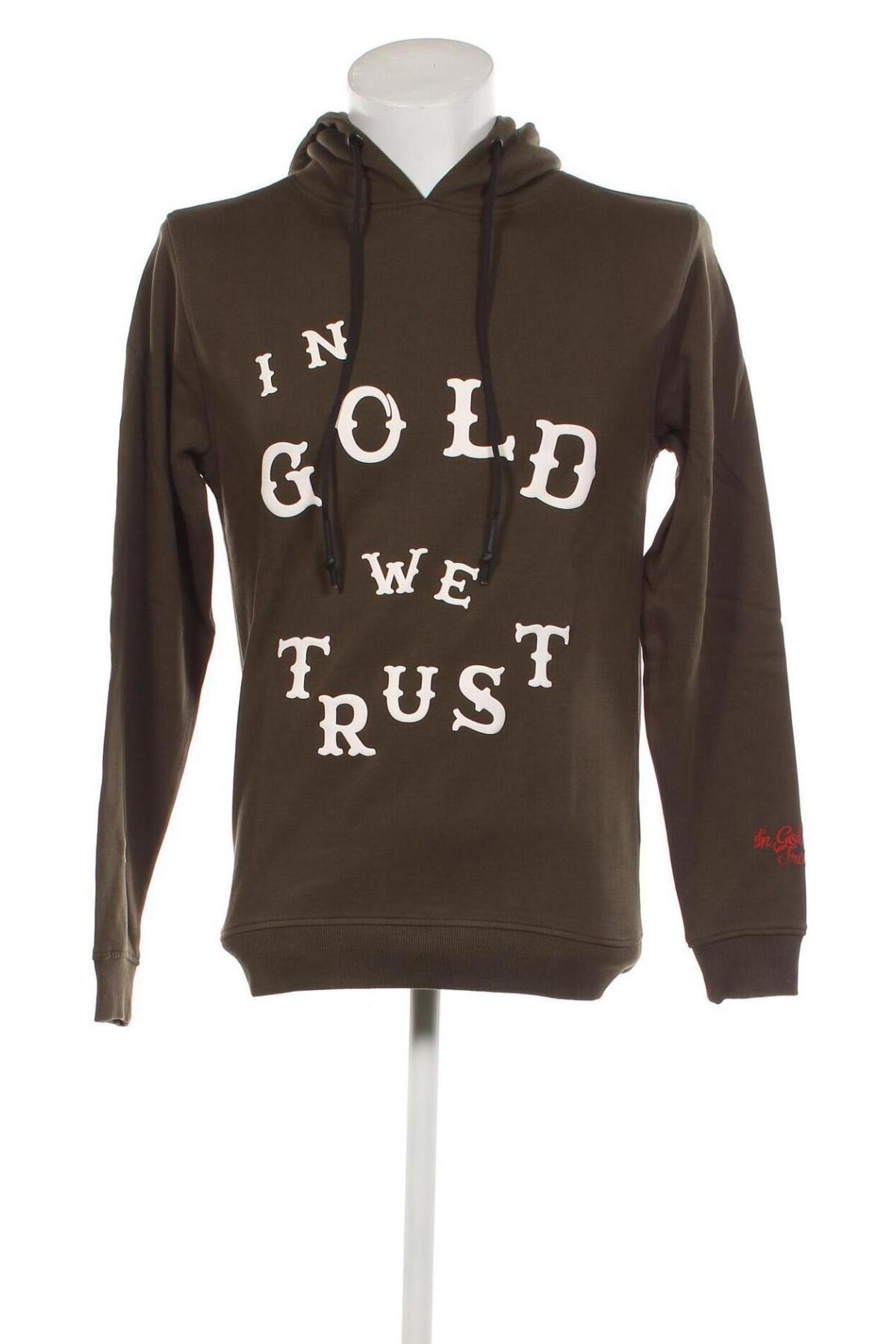 Herren Sweatshirt In Gold We Trust, Größe XS, Farbe Grün, Preis € 68,04