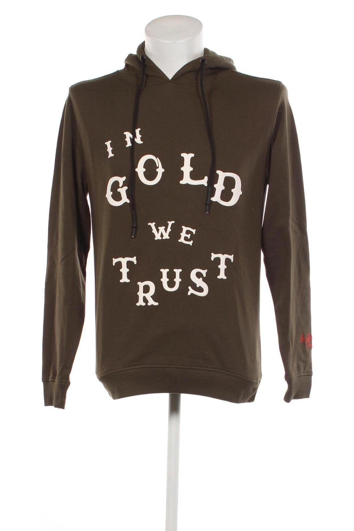 Herren Sweatshirt In Gold We Trust, Größe XS, Farbe Grün, Preis € 9,05