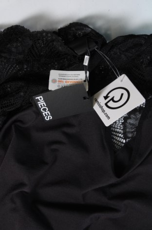 Γυναικεία μπλούζα-Κορμάκι Pieces, Μέγεθος S, Χρώμα Μαύρο, Τιμή 11,86 €