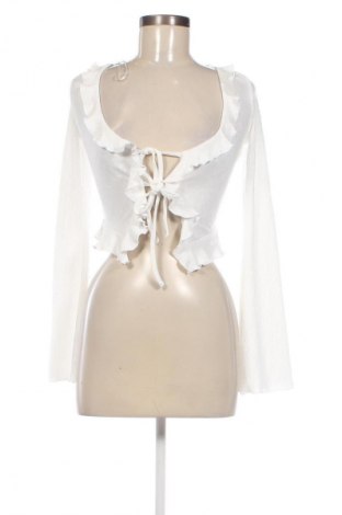 Γυναικεία μπλούζα Bershka, Μέγεθος XS, Χρώμα Λευκό, Τιμή 6,46 €